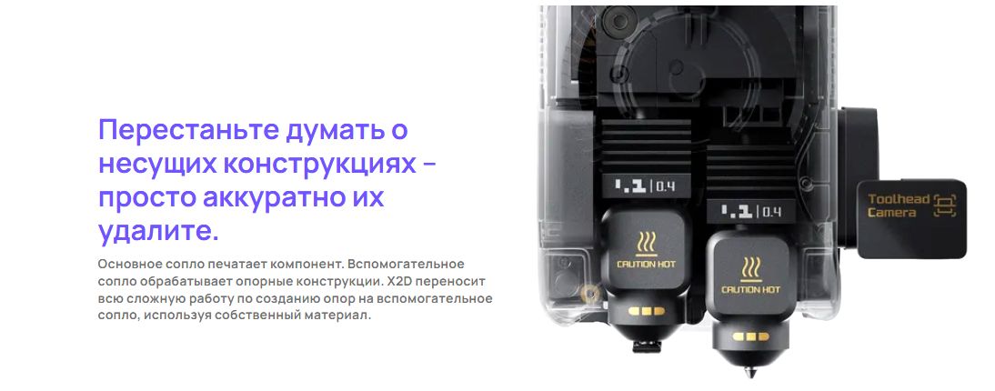 Bambu Lab X2D_система с двумя соплами